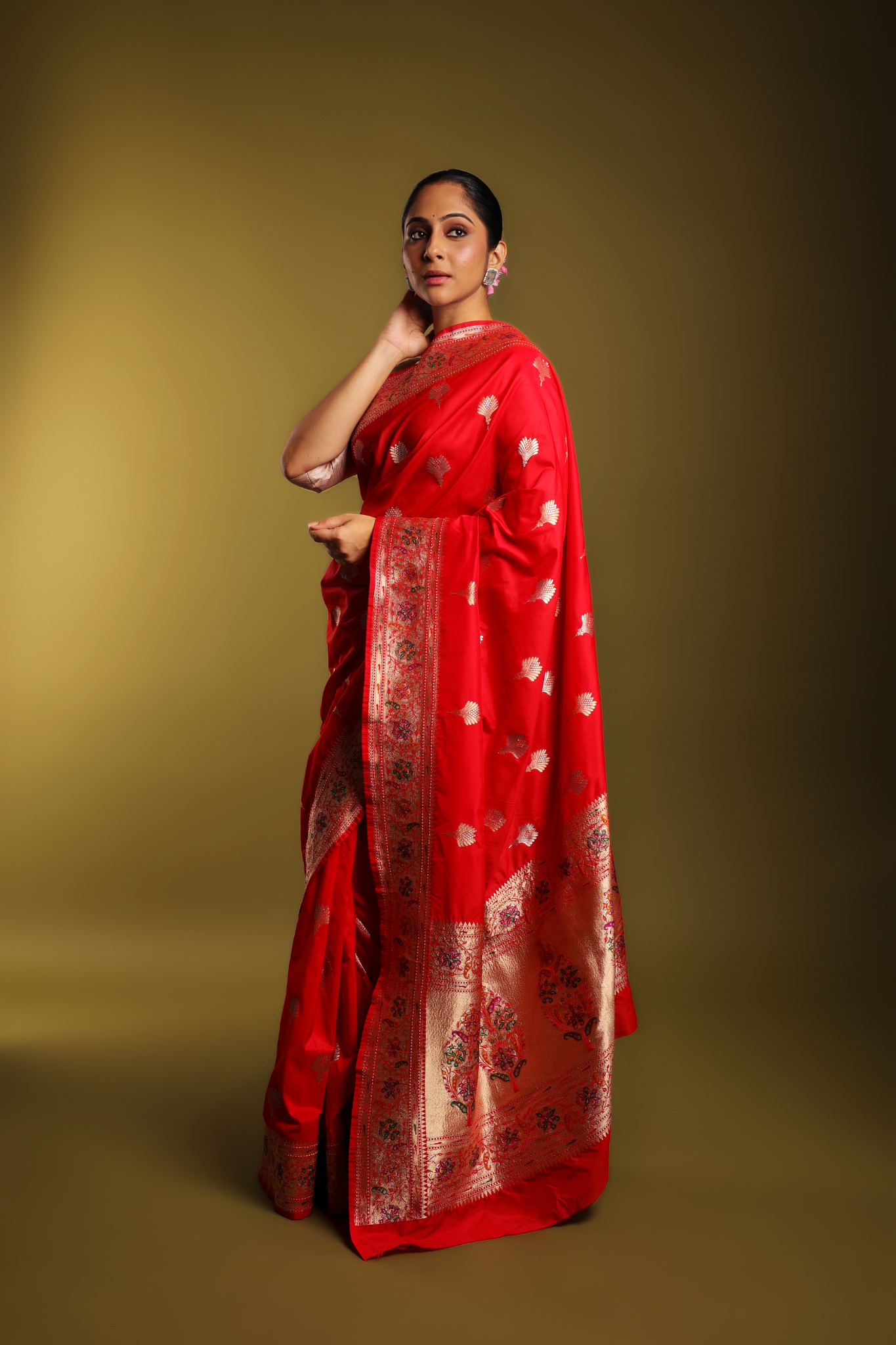 Red Silk Saree
